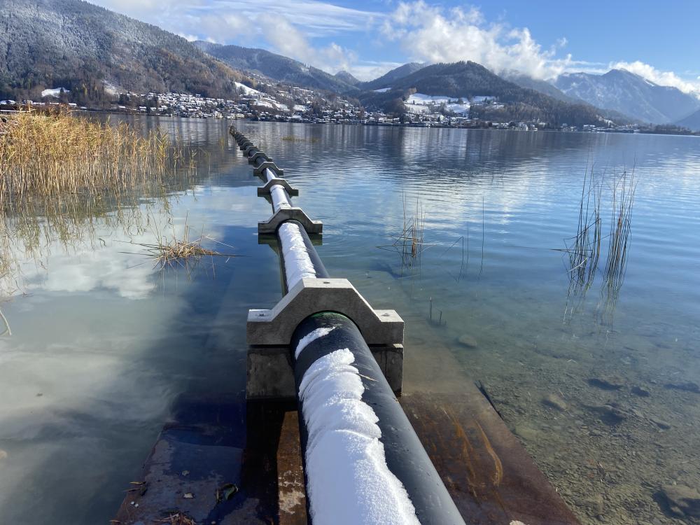 Seethermie am Tegernsee: PE-Rohrleitungen erschlie&szlig;en das Seewasser als Energiequelle